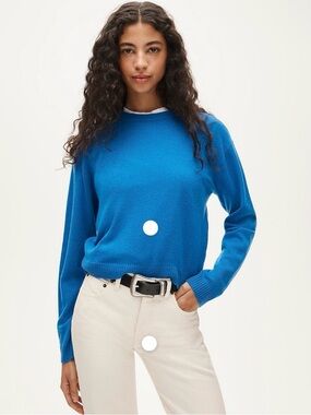 J. Crew Turquoise Blue Crewneck Sweater